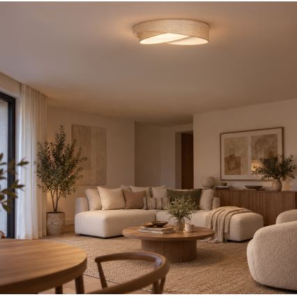 BRILAGI - LED lubinis šviestuvas VELVET TWIST LED/24W/230V 4000K skers. 55 cm smėlinė