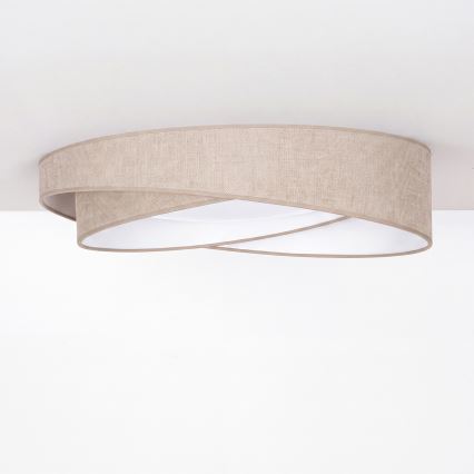 BRILAGI - LED lubinis šviestuvas VELVET TWIST LED/24W/230V 4000K skers. 55 cm smėlinė