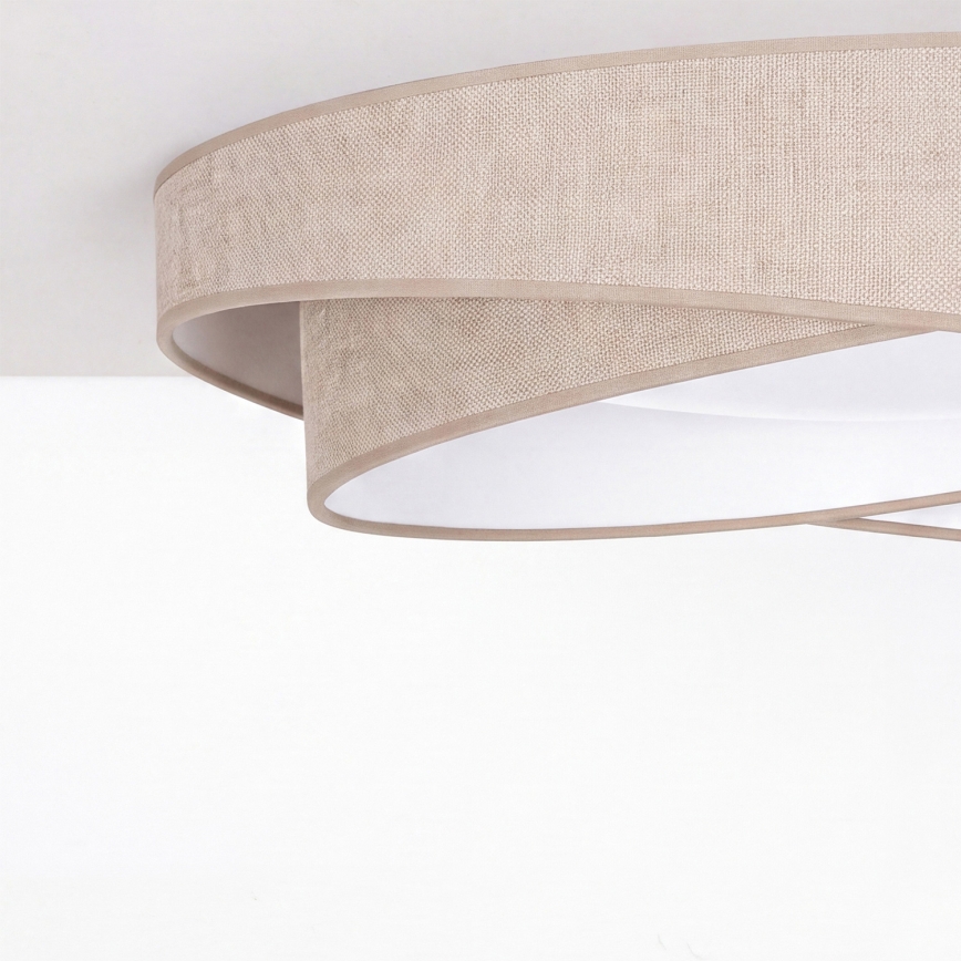 BRILAGI - LED lubinis šviestuvas VELVET TWIST LED/24W/230V 4000K skers. 55 cm smėlinė