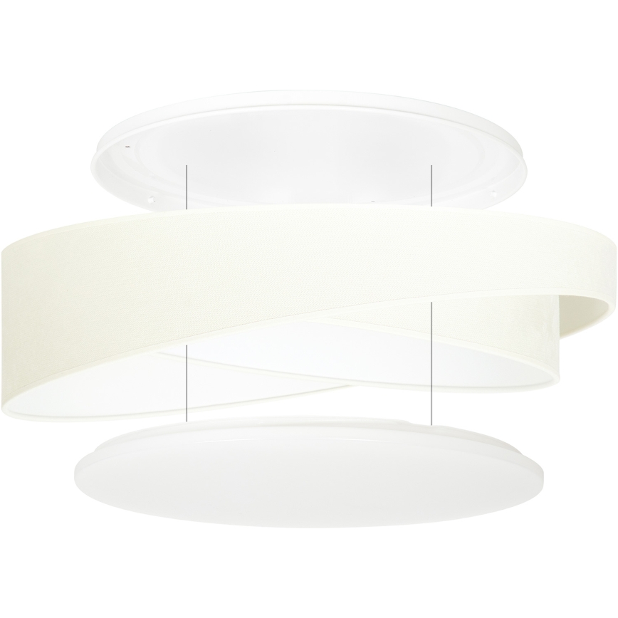 BRILAGI - LED lubinis šviestuvas VELVET TWIST LED/24W/230V 4000K skers. 55 cm smėlinė