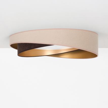 BRILAGI - LED lubinis šviestuvas VELVET TWIST LED/24W/230V 4000K skersmuo 55 cm smėlinis/rudas/auksinis