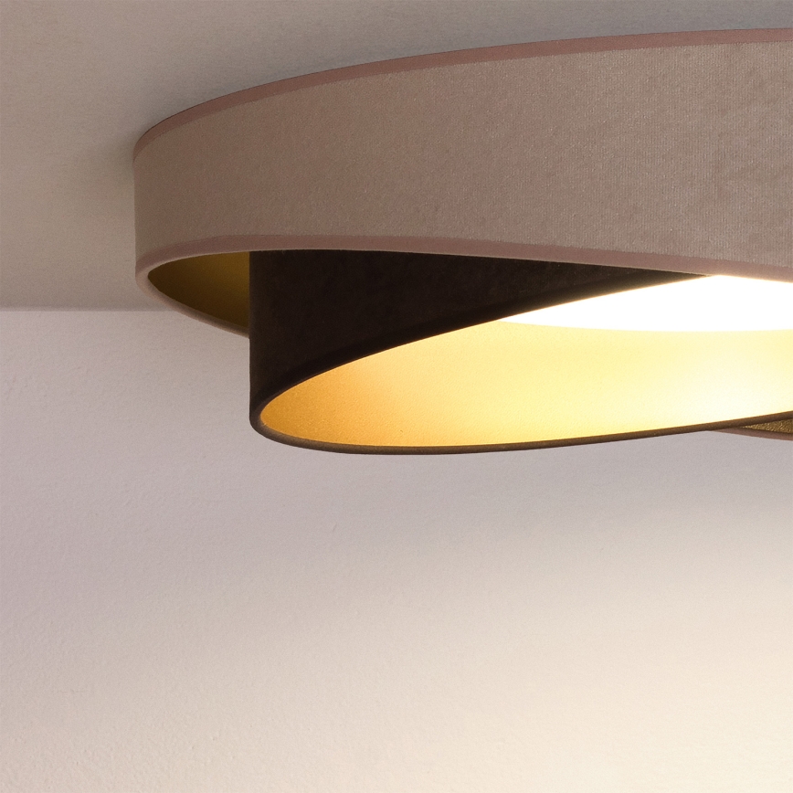 BRILAGI - LED lubinis šviestuvas VELVET TWIST LED/24W/230V 4000K skersmuo 55 cm smėlinis/rudas/auksinis