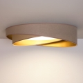 BRILAGI - LED lubinis šviestuvas VELVET TWIST LED/24W/230V 4000K skers. 55 cm smėlinis/auksinis