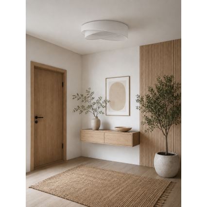 BRILAGI - LED lubinis šviestuvas VELVET TWIST LED/24W/230V 4000K skersmuo 55 cm baltas