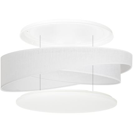 BRILAGI - LED lubinis šviestuvas VELVET TWIST LED/24W/230V 4000K skersmuo 55 cm baltas
