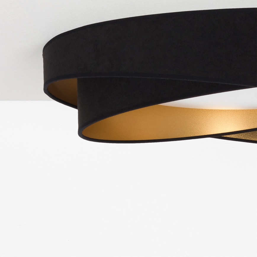 BRILAGI - LED Lubinis šviestuvas VELVET TWIST LED/24W/230V 4000K skersmuo 55 cm juoda/auksinė
