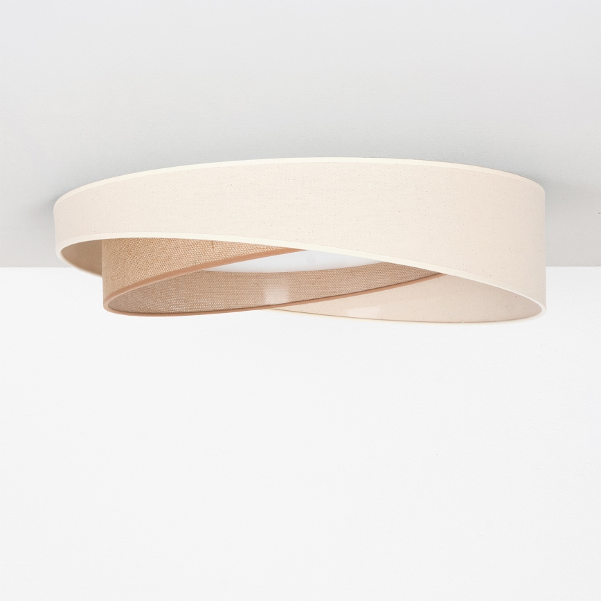 BRILAGI - LED lubinis šviestuvas VELVET TWIST LED/24W/230V 4000K Ø 55 cm kreminė/smėlinė