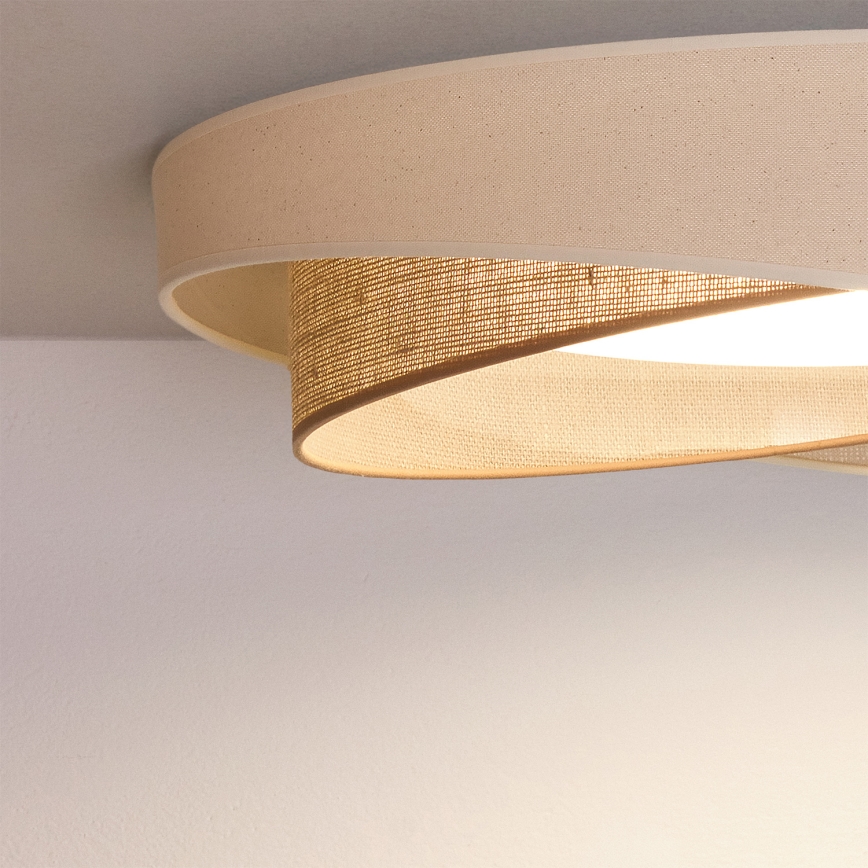BRILAGI - LED lubinis šviestuvas VELVET TWIST LED/24W/230V 4000K Ø 55 cm kreminė/smėlinė
