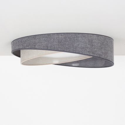 BRILAGI - LED lubinis šviestuvas VELVET TWIST LED/24W/230V 4000K skersmuo 55 cm pilka/kreminė