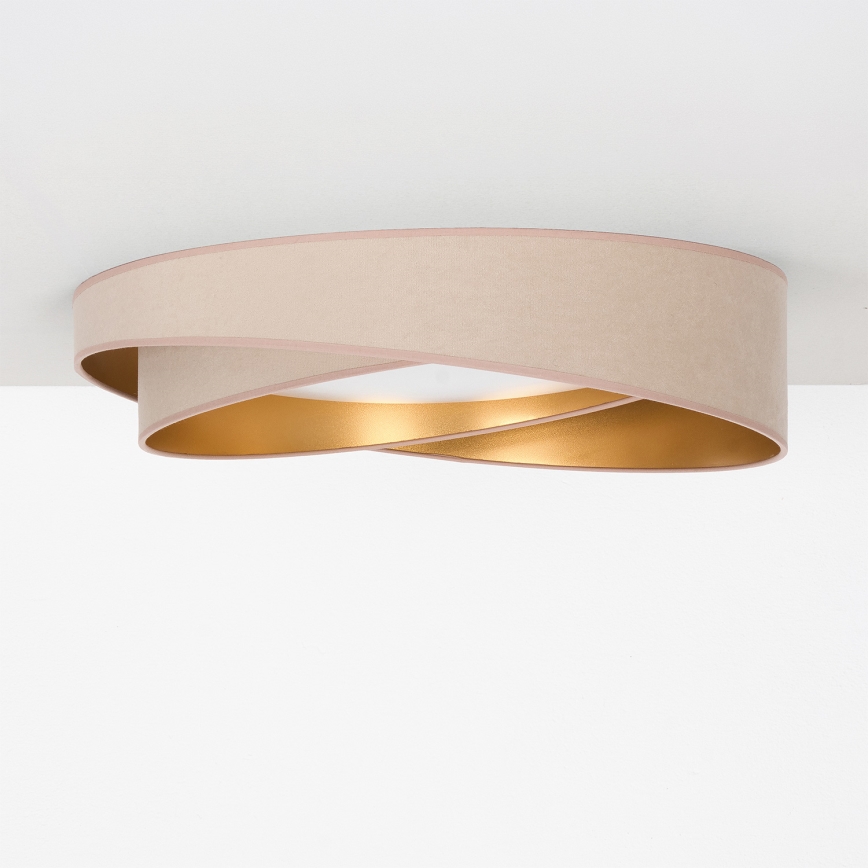 BRILAGI - LED lubinis šviestuvas VELVET TWIST LED/24W/230V 4000K skers. 55 cm smėlinis/auksinis