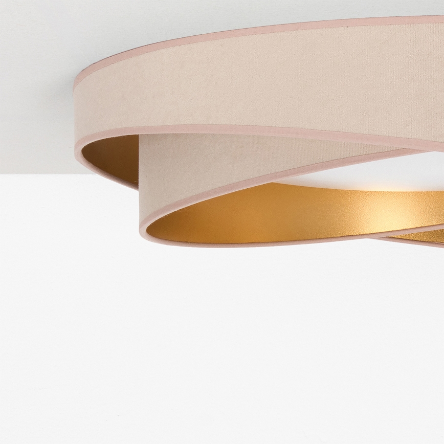BRILAGI - LED lubinis šviestuvas VELVET TWIST LED/24W/230V 4000K skers. 55 cm smėlinis/auksinis