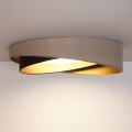 BRILAGI - LED lubinis šviestuvas VELVET TWIST LED/24W/230V 4000K skersmuo 55 cm smėlinis/rudas/auksinis