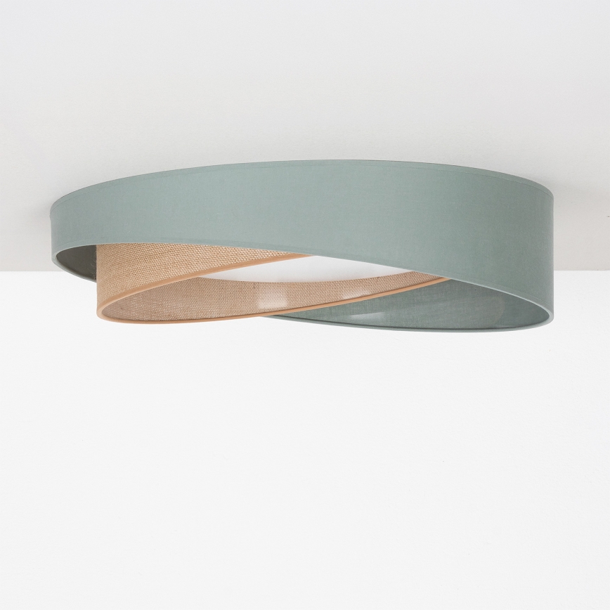 BRILAGI - LED lubinis šviestuvas VELVET TWIST LED/24W/230V 4000K Ø 55 cm žalia/smėlinė
