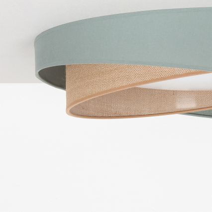 BRILAGI - LED lubinis šviestuvas VELVET TWIST LED/24W/230V 4000K Ø 55 cm žalia/smėlinė