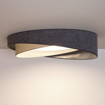 BRILAGI - LED Lubinis šviestuvas VELVET TWIST LED/24W/230V 4000K Ø 55 cm pilkas/kreminis