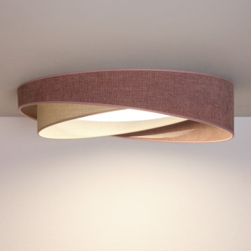 BRILAGI - LED lubinis šviestuvas VELVET TWIST LED/24W/230V 4000K Ø 55 cm rožinis/kreminis