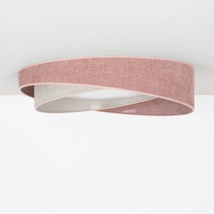 BRILAGI - LED lubinis šviestuvas VELVET TWIST LED/24W/230V 4000K Ø 55 cm rožinis/kreminis