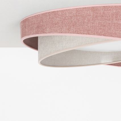 BRILAGI - LED lubinis šviestuvas VELVET TWIST LED/24W/230V 4000K Ø 55 cm rožinis/kreminis