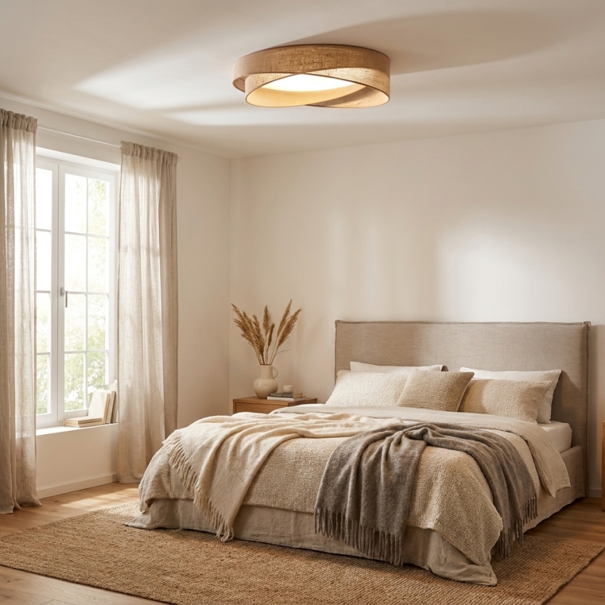 BRILAGI - LED lubinis šviestuvas VELVET TWIST LED/24W/230V 4000K Ø 55 cm smėlio spalvos