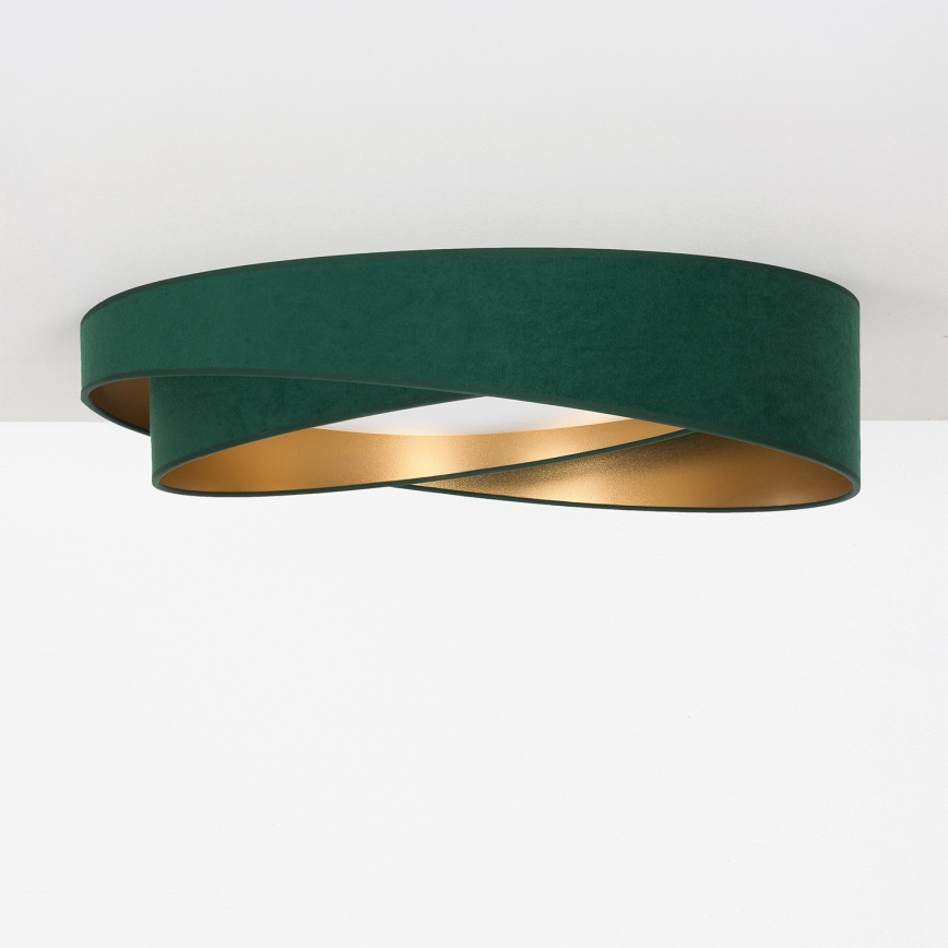 BRILAGI - LED lubinis šviestuvas VELVET TWIST LED/24W/230V 4000K skersmuo 55 cm žalia/auksinė