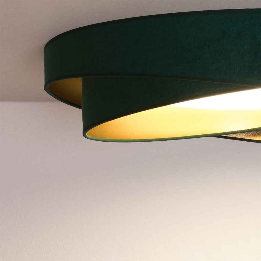 BRILAGI - LED lubinis šviestuvas VELVET TWIST LED/24W/230V 4000K skersmuo 55 cm žalia/auksinė