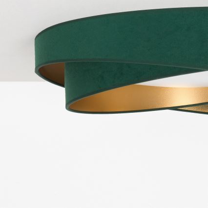 BRILAGI - LED lubinis šviestuvas VELVET TWIST LED/24W/230V 4000K skersmuo 55 cm žalia/auksinė