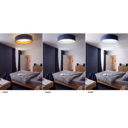 BRILAGI - LED lubinis šviestuvas VELVET VARI LED/24W/230V 3000/4000/6500K skersmuo 45 cm mėlynas
