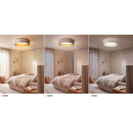 BRILAGI - LED lubinis šviestuvas VELVET VARI LED/24W/230V 3000/4000/6500K Ø 45 cm kreminė/auksinė