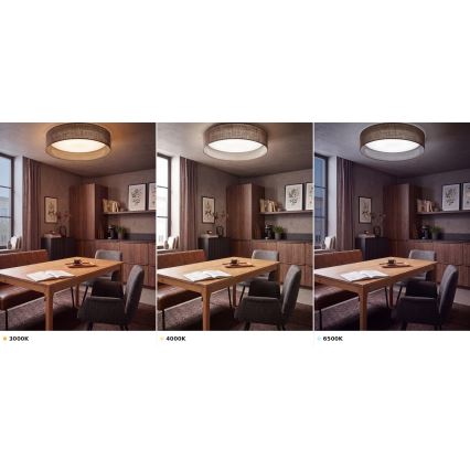 BRILAGI - LED lubinis šviestuvas VELVET VARI LED/24W/230V 3000/4000/6500K skersmuo 45 cm rudas