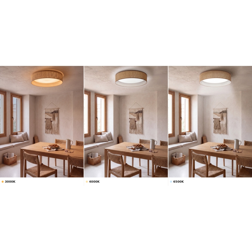 BRILAGI - LED lubų šviestuvas VELVET VARI LED/24W/230V 3000/4000/6500K Ø 45 cm smėlinė