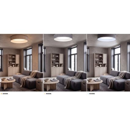 BRILAGI - LED lubinis šviestuvas VELVET VARI LED/24W/230V 3000/4000/6500K Ø 45 cm pilkas
