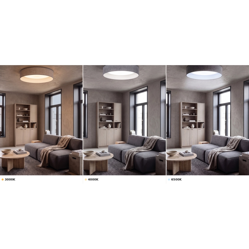 BRILAGI - LED lubinis šviestuvas VELVET VARI LED/24W/230V 3000/4000/6500K Ø 45 cm pilkas