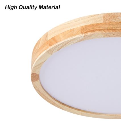 BRILAGI - LED lubų šviestuvas WOODLINE LED/24W/230V 3000/4000/6000K ąžuolas, skersmuo 30 cm