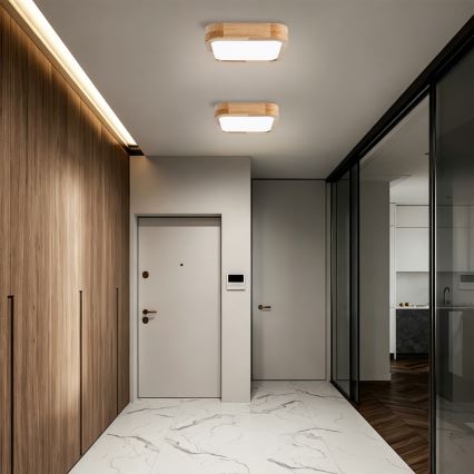BRILAGI - LED lubinis šviestuvas WOODLINE SQUARE LED/32W/230V 3000/4000/6000K ąžuolas 30x30 cm