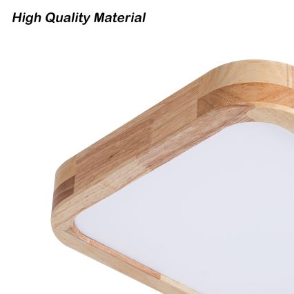 BRILAGI - LED lubinis šviestuvas WOODLINE SQUARE LED/32W/230V 3000/4000/6000K ąžuolas 30x30 cm