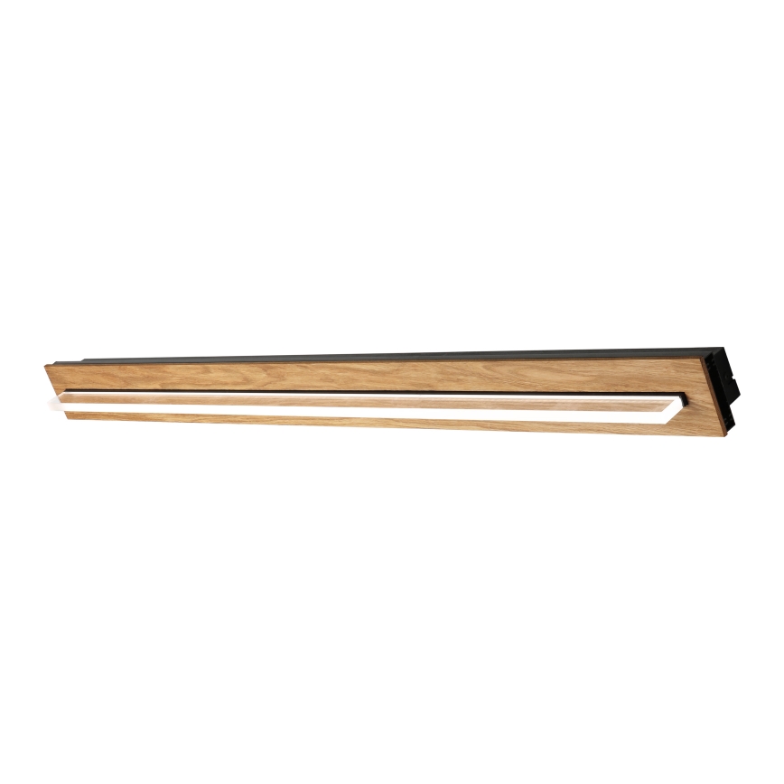 Brilagi - LED lubinis šviestuvas WOODY FLAT LED/25W/230V ąžuolas/juodas