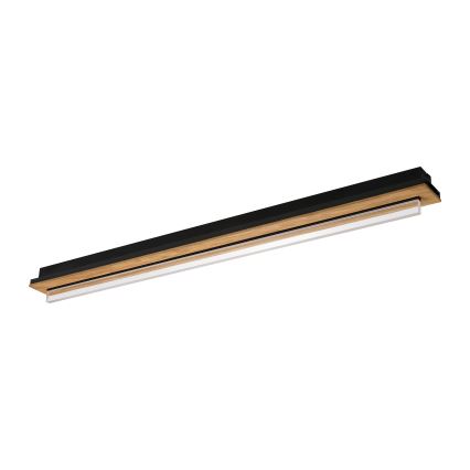 Brilagi - LED lubinis šviestuvas WOODY FLAT LED/25W/230V ąžuolas/juodas