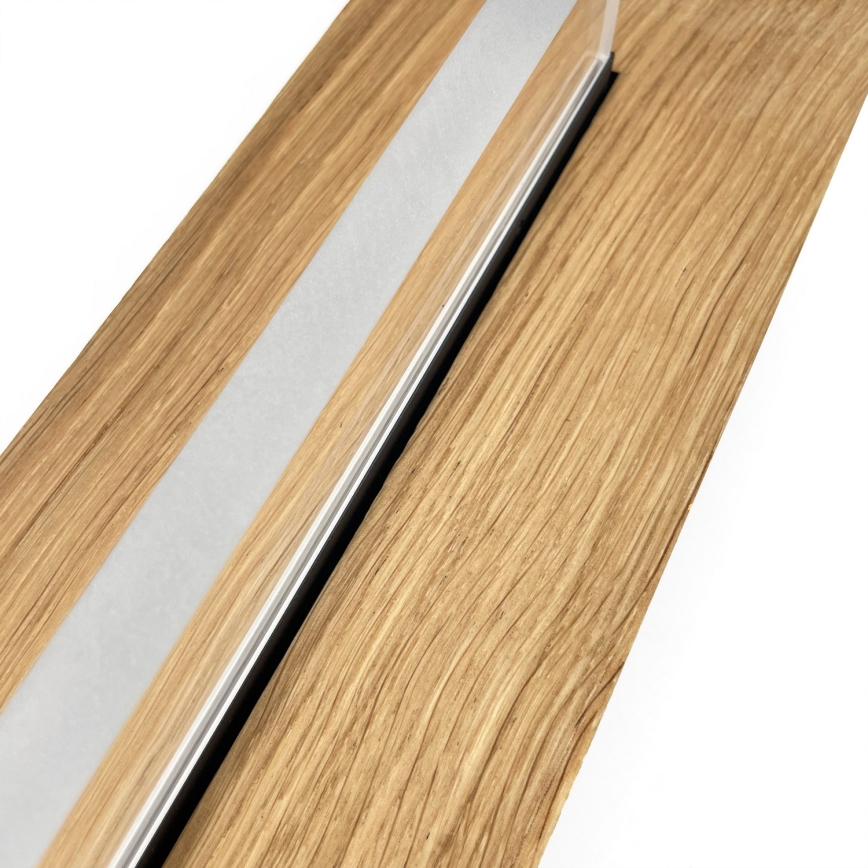 Brilagi - LED lubinis šviestuvas WOODY FLAT LED/25W/230V ąžuolas/juodas