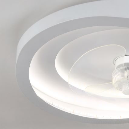 Brilagi - dimeriuojamas LED lubų ventiliatorius LED/80W/230V 3000-6500K skersmuo 50 cm baltas + nuotolinis valdymas