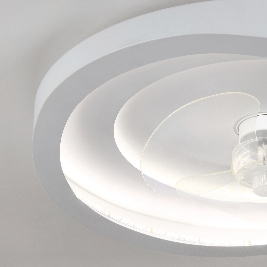 Brilagi - dimeriuojamas LED lubų ventiliatorius LED/80W/230V 3000-6500K skersmuo 50 cm baltas + nuotolinis valdymas