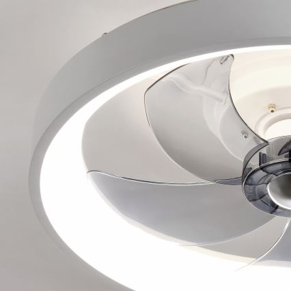 Brilagi - lubų ventiliatorius su reguliuojamu LED apšvietimu, LED 34 W, 230 V, 3000–6500 K, skersmuo 50 cm, baltas, su nuotoliniu valdymu