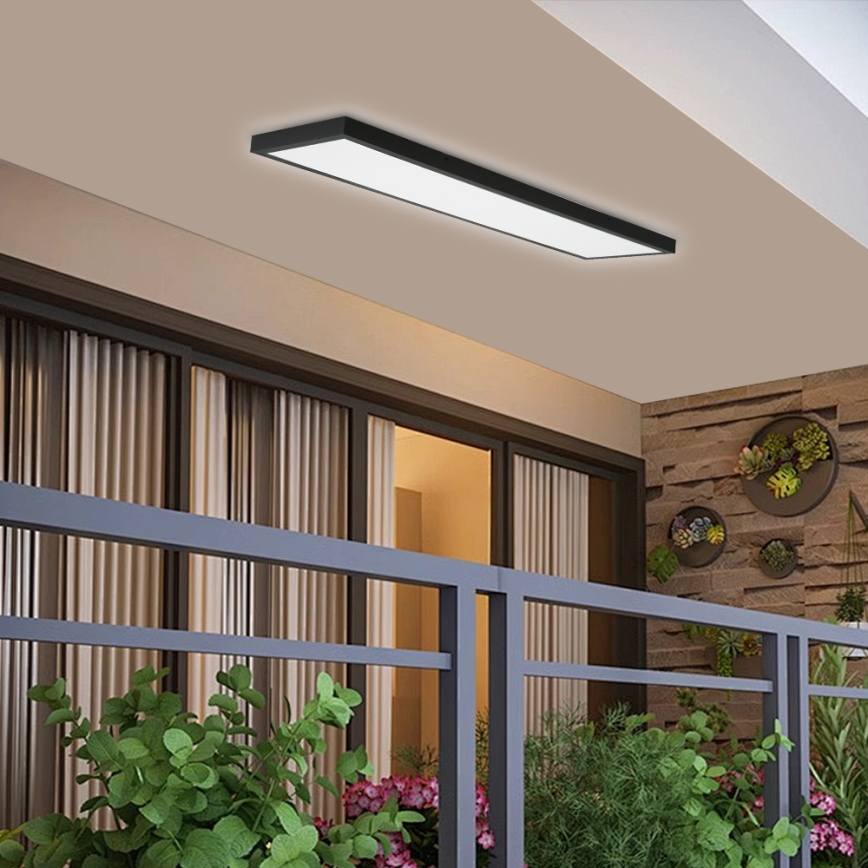 Brilagi - LED lubinis vonios šviestuvas FRAME LED/50W/230V 120x30 cm IP44 juoda