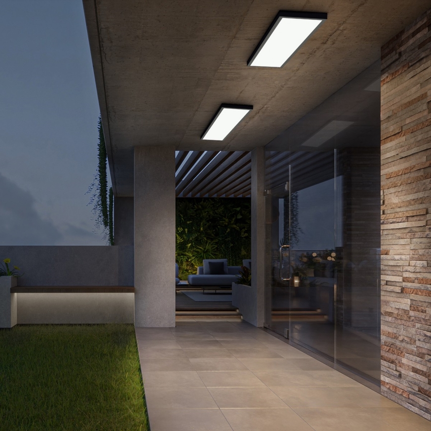 Brilagi - LED lubinis vonios šviestuvas FRAME LED/50W/230V 120x30 cm IP44 juoda
