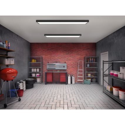 Brilagi - LED lubinis vonios šviestuvas FRAME LED/50W/230V 120x30 cm IP44 juoda