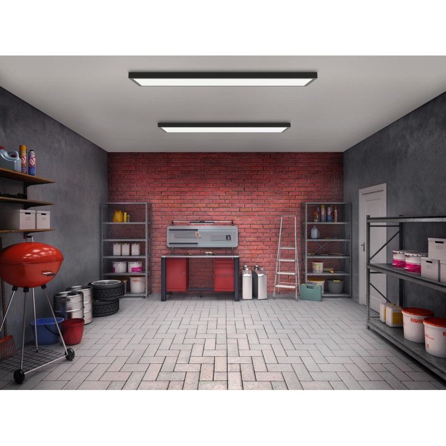 Brilagi - LED lubinis vonios šviestuvas FRAME LED/50W/230V 120x30 cm IP44 juoda