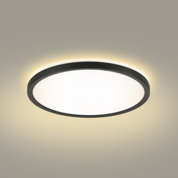 Brilagi - LED lubinis vonios šviestuvas ULTRA SLIM LED/24W/230V 42x42 cm juoda IP54