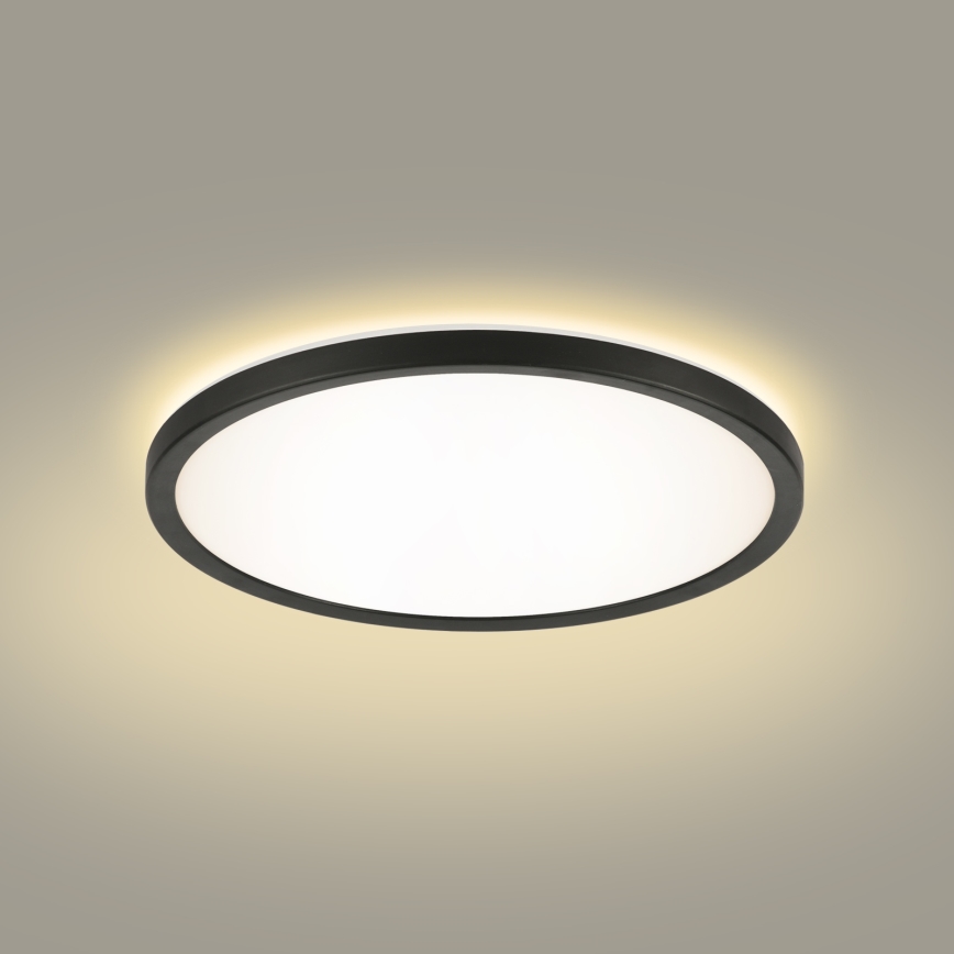 Brilagi - LED lubinis vonios šviestuvas ULTRA SLIM LED/24W/230V 42x42 cm juoda IP54