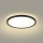 Brilagi - LED lubinis vonios šviestuvas ULTRA SLIM LED/24W/230V 42x42 cm juoda IP54