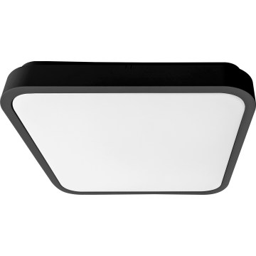 Brilagi - LED lubinis vonios šviestuvas ZENNA LED/12W/230V 24x24 cm IP44 juodas