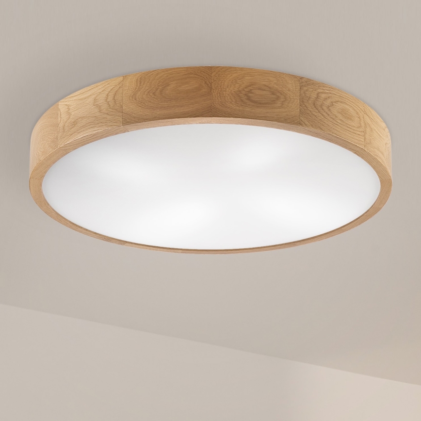Brilagi - LED Lubrikas CARVALHO 4xE27/60W/230V ąžuolas Ø 57,5 cm